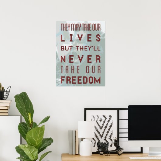 Braveheart Quote Poster (Heimbüro)