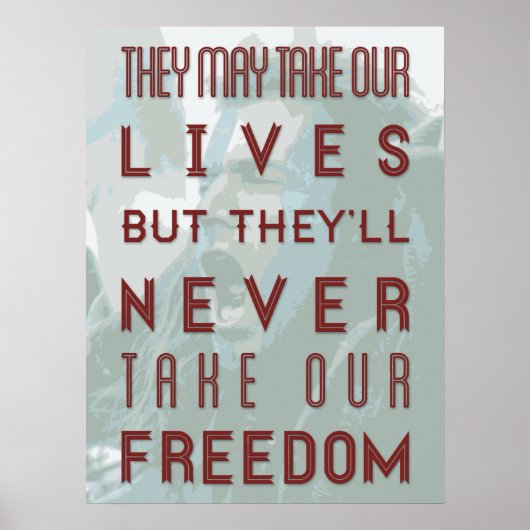 Braveheart Quote Poster (Vorne)