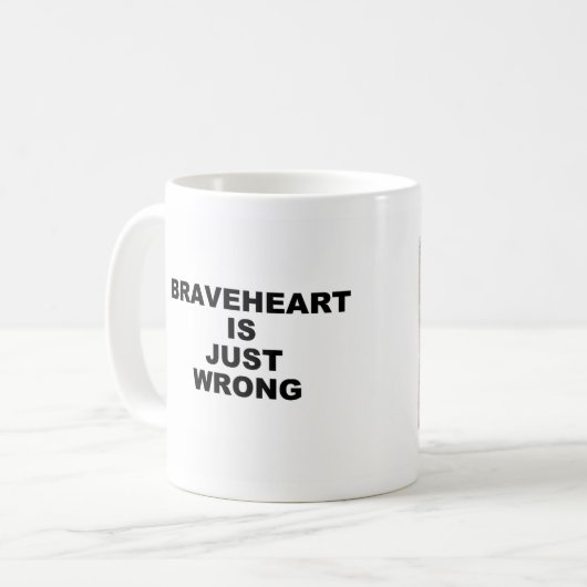 Braveheart-Tasse Kaffeetasse (Vorderseite Links)