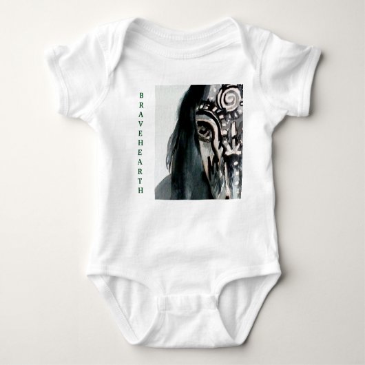Bravehearth Horse Baby Jersey Bodysuit Baby Strampler (Vorderseite)