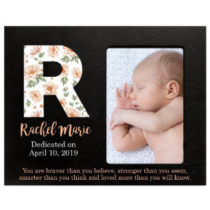 Braver als Hübsche Blume Schwarzer Bildrahmen