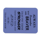 Braver Love Quote Magnet (Horizontal)