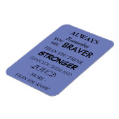 Braver Love Quote Magnet (Linke Seite)