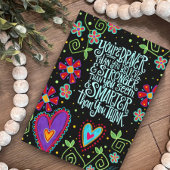 "Braver, schlauer, stärker Spaß Inspiration Zitat Karte