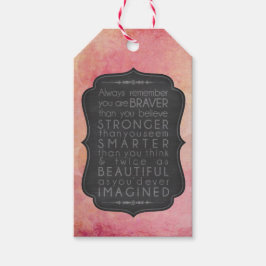 Braver Stärker intelligenter und schöner Inspirati Geschenkanhänger