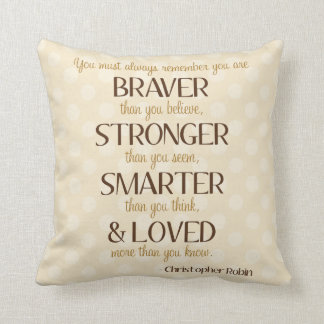 Braver, stärker, schlauer Gedicht Kinderzimmer Kis Kissen