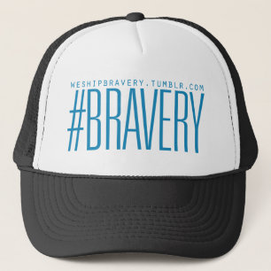 #Bravery grundlegendes Blau Truckerkappe