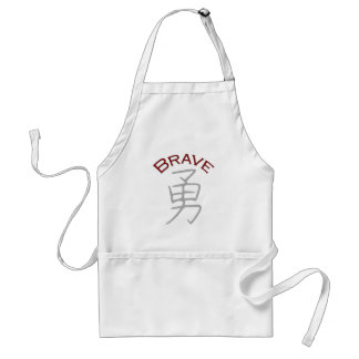 Braves Kanji-Symbol Schürze