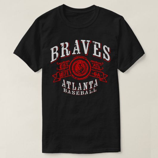 Braves Vintag Baseball TShirt (Design vorne)