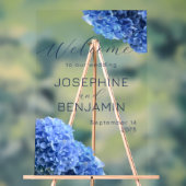 Bravest Blue Wedding Begrüßung Akryllische Zeichen Acrylschild (Neutral)