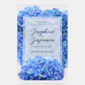 Bravest Blue Wedding Willkommensschild Acrylschild (Vorderseite)