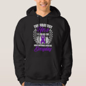 Bravest Hero Ever Knew  Lupus Purple Ribbon Lupus  Hoodie (Vorderseite)