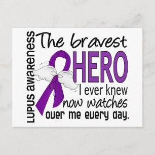 Bravest Hero I Ever Knew Lupus Postkarte