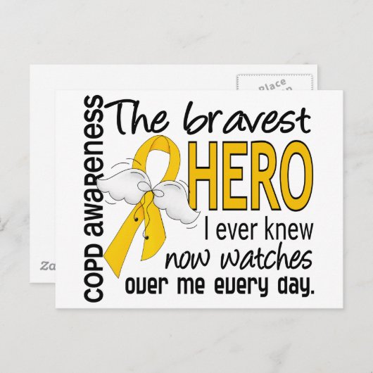 Bravest Hero I Knew COPD Postkarte (Vorne/Hinten)