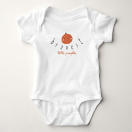 bravest little pumpkin Baby Bodysuit One-Piece Baby Strampler