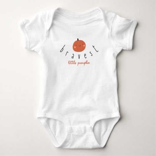 bravest little pumpkin Baby Bodysuit One-Piece Baby Strampler (Vorderseite)