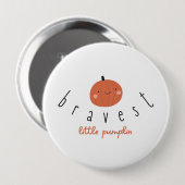 bravest little pumpkin Button childhood cancer (Vorne & Hinten)