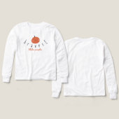 bravest little pumpkin Girls Long Sleeve T-Shirt  (Design Vorderseite & Rückseite)