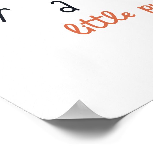 bravest little pumpkin Poster Prints digital  (Ecke)