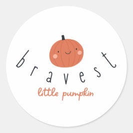 bravest little pumpkin Stickers childhood cancer