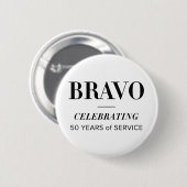 BRAVO 50. weiße Taste Button (Vorne & Hinten)
