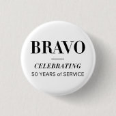 BRAVO 50. weiße Taste Button (Vorderseite)