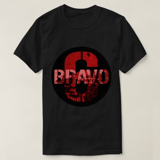 Bravo 6 wird dunkel - rot - rot - Luftblase T-Shirt (Design vorne)