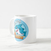 Bravo-Aufkleber, Haikleber Kaffeetasse (Vorderseite Links)