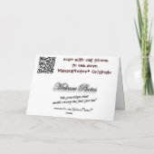 Bravo Bull Birthday personalize Karte (Rückseite)