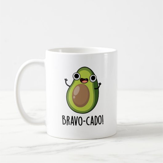 Bravo-cado Funny Avocado Pub Kaffeetasse (Links)