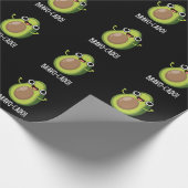 Bravo-cado Funny Avocado Pun Dark BG Geschenkpapier (Ecke)