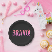 Bravo! Italienisches Sprichwort Pappteller (Party)
