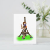 "Bravo,Merci" Postkarte (Stehend Vorderseite)