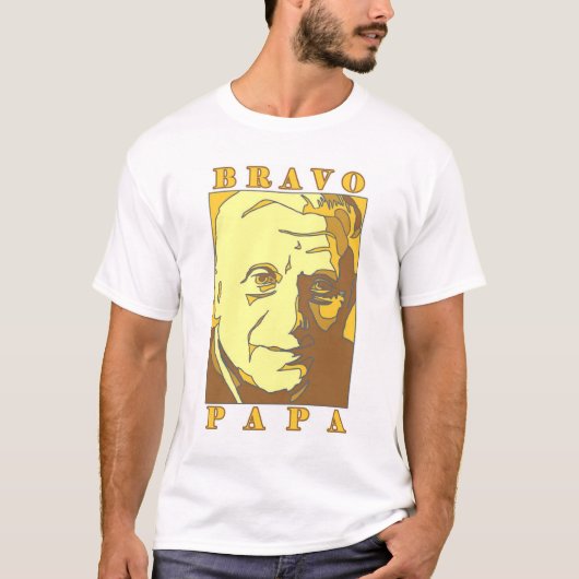Bravo-Papa neuer Papst Benedikt XVI. T-Shirt (Vorderseite)