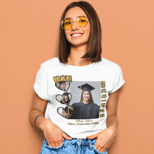 Bravo Senior 2025 Personalisiert Family Abschluss T-Shirt