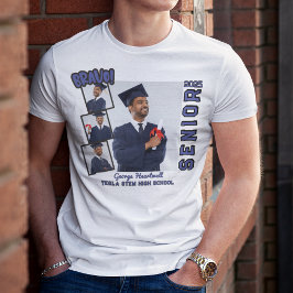 Bravo Senior 2025 Personalisiert Family Abschluss T-Shirt