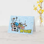 Bravo - skydive Tandem Karte (Gelbe Blume)