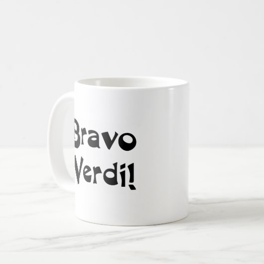 Bravo verdi kaffeetasse (Vorderseite Links)