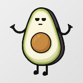 Bravocado Fensteraufkleber (Blatt)