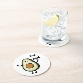 Bravocado Runder Pappuntersetzer (Vor Ort)