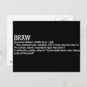 Braw Postkarte (Vorne/Hinten)