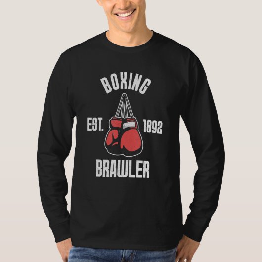 Brawler Boxing Gloves Boxer T-Shirt (Vorderseite)