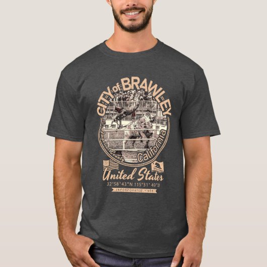 BRAWLEY CITY KALIFORNIA - KATZRODEL T-Shirt (Vorderseite)