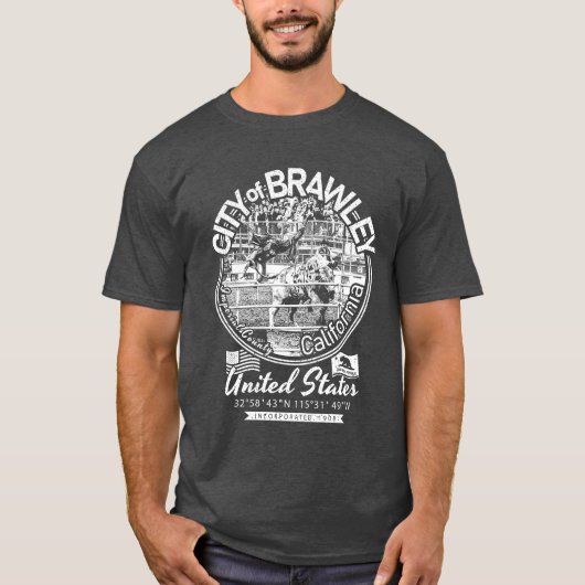 BRAWLEY CITY KALIFORNIA - KATZRODEL T-Shirt (Vorderseite)