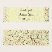 Brawn Abstrakt Maple Blätter Hochzeit im Herbst Ge (Vorne & Hinten)