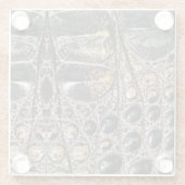 Brawn American Alligator Skin Texture Glasuntersetzer (Rückseite)