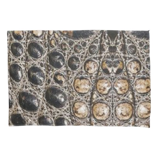 Brawn American Alligator Skin Texture Kissenbezug (Vorderseite)
