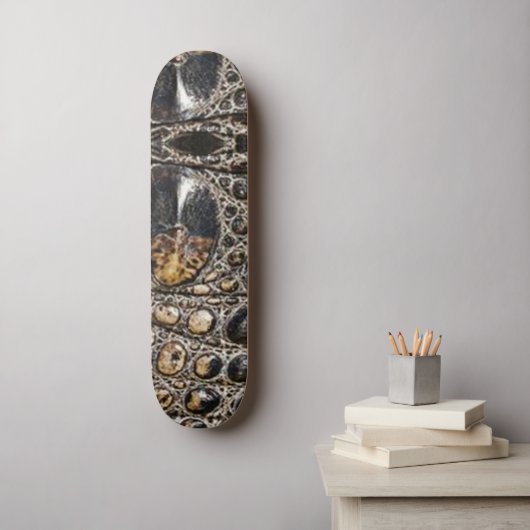 Brawn American Alligator Skin Texture Skateboard (Wandkunst)