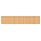 Brawn and Ochre Tartan Muster Runner Kurzer Tischläufer (Horizontal)