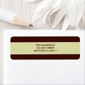 Brawn and Tan Return Address Label (Insitu)